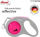 flexi Neon S Tape 5 m Black Neon Pink Retractable Dog Leash up to 15 kg view 3