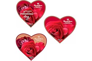 SMILING SWEETS Russell Stover Valentine's Day Gift Box Assorted Chocolates - Pack of 3 - Delicious Treats in Decorated Packaging - Perfect for Giving that Special Someone - Packaging May Vary