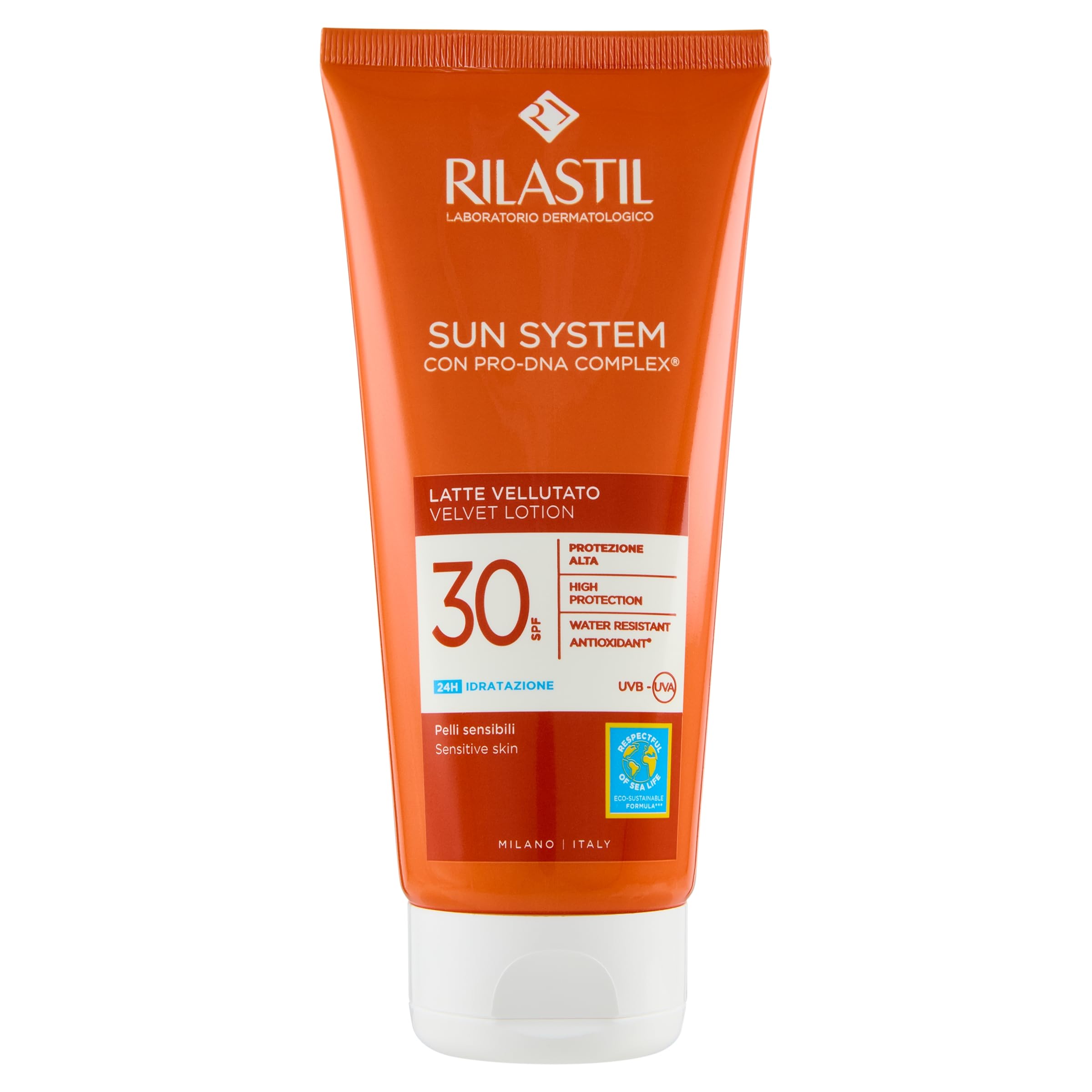 Rilastil Sun System - Latte Vellutato SPF30 Protezione Solare Corpo, 200ml