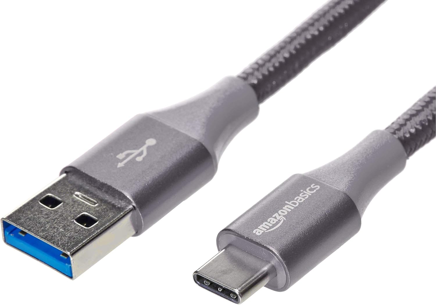 AmazonBasics Double Braided Nylon USB TypeC to TypeA 3.1 Gen 1 Cable