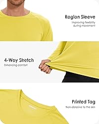 Boladeci Mens Long Sleeve T Shirts UPF 50+ Sun