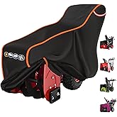 Snow Blower Cover 24/26/28 in Heavy Duty 600D Waterproof Snowblower Cover,Outdoor Snow Thrower Protector,Universal for EGO,PowerSmart,Cub Cadet,Honda,Ryobi,Ariens,Troy Bilt,Snow Joe,Toro