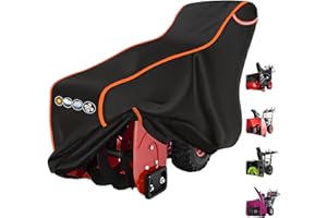 XXCXX Snow Blower Cover 24/26/28 in Heavy Duty 600D Waterproof Snowblower Cover,Outdoor Snow Thrower Protector,Universal for EGO,PowerSmart,Cub Cadet,Honda,Ryobi,Ariens,Troy Bilt,Snow Joe,Toro