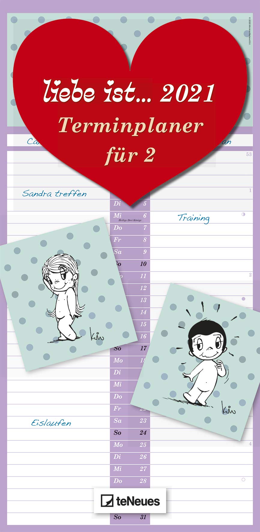 Liebe Ist Terminplaner Fur 2 2021 Familien Timer Termin Planer Kinder Kalender Familien Kalender 22x45 Teneues Calendars Casali Kim Amazon De Bucher