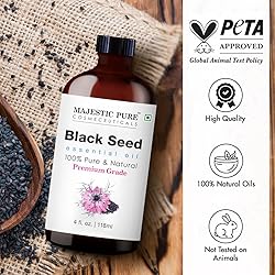 Majestic Pure Black Seed Essential Oil with Glass