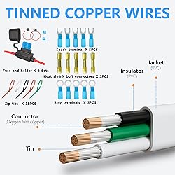 SAKAKI 16 Gauge Wire 3 Core Conductor Triplex Twin