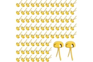 HAPY SHOP 360 Pcs Paper Fasteners 15 x 8 mm,Brass Fasteners Brass Brads for Paper Crafts,Scrapbooking, Card Making