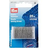 Prym Elastic Sewing Thread, Light Gray, 22 YD (20 M)