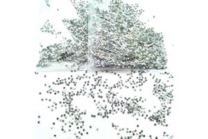 Queenme 2MM 2880pcs SS6 AB Hotfix Rhinestones Flatback Crystals for Clothes Shoes Crafts Hot Fix Round Glass Gems Stones Flat Back Iron on Rhinestones for Clothing 6SS (AB, 2880pcs SS6)