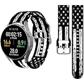 20mm Sport Band Compatible with Samsung Galaxy Watch | Watch 6 5 4 40mm 44mm/ Watch 6 Classic 43mm 47mm/ Watch 5 Pro 45mm/ Watch 3/ Active 2, Silicone Replacement Strap