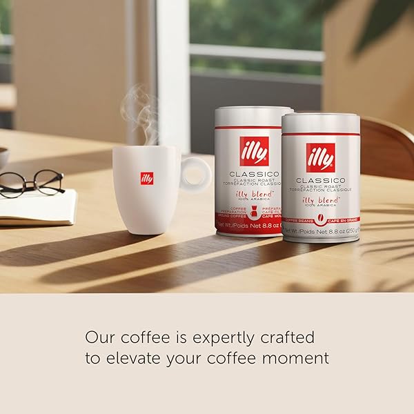 ILLY ARABICA SELECTIONS BRASILE – CERRADO MINEIRO GROUND COFFEE, REGENERATIVE AGRICULTURE COFFEE, 8.8OZ (PACK OF 1)