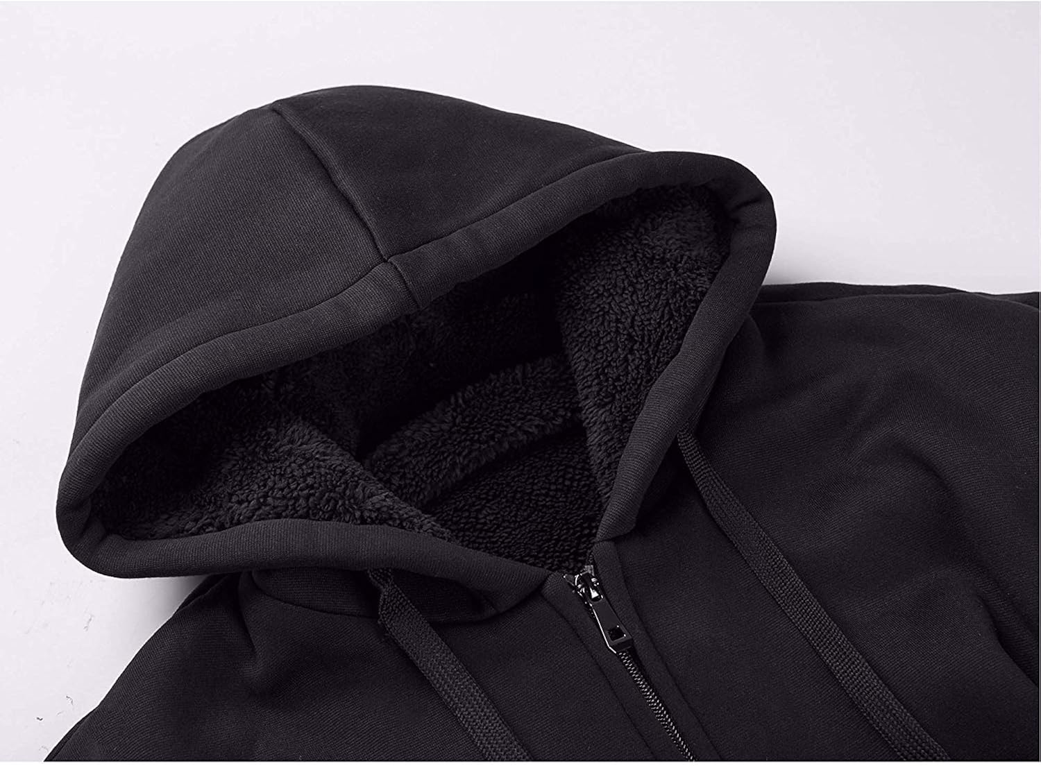 GEEK LIGHTING Hoodies for Men Heavyweight Fleece Sweatshirt - Full Zip Up Thick Sherpa Lined at  Men’s Clothing store
