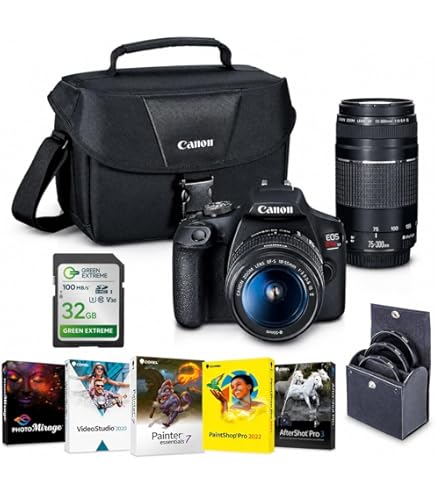 Amazon.com : Canon EOS Rebel T7 DSLR Camera Double Zoom Lens Kit