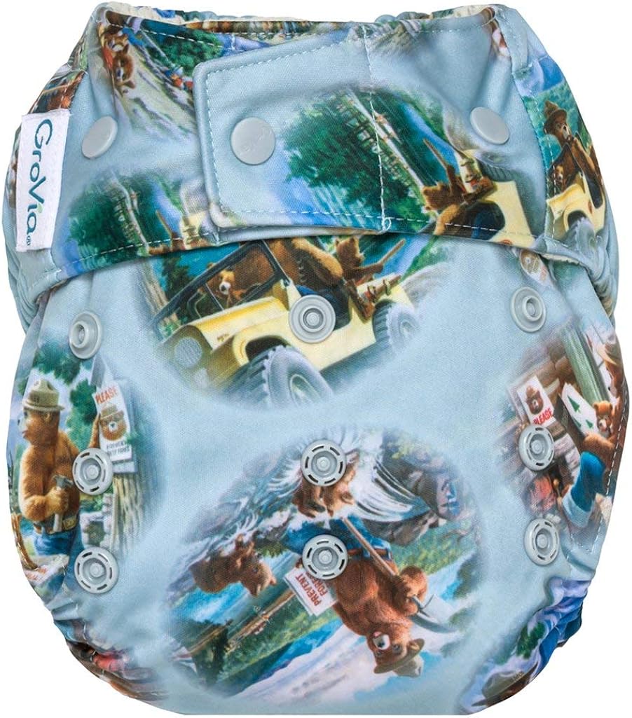 grovia hybrid cloth diaper shell snap