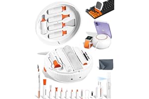 walrfid Laptop Keyboard Screen Cleaner Kit for iPhone Airpod, 25-in-1 Cell Phone Cleaning Spray Tool for iPad Computer MacBook PC TV Monitor, Electronic Clean Brush Device for Earbud Headphone Camera