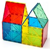 Gemmicc 12 PCS Large Magnetic Tiles,Jumbo Magnet Base Plates | Larger size,bigger build,easy for little hands