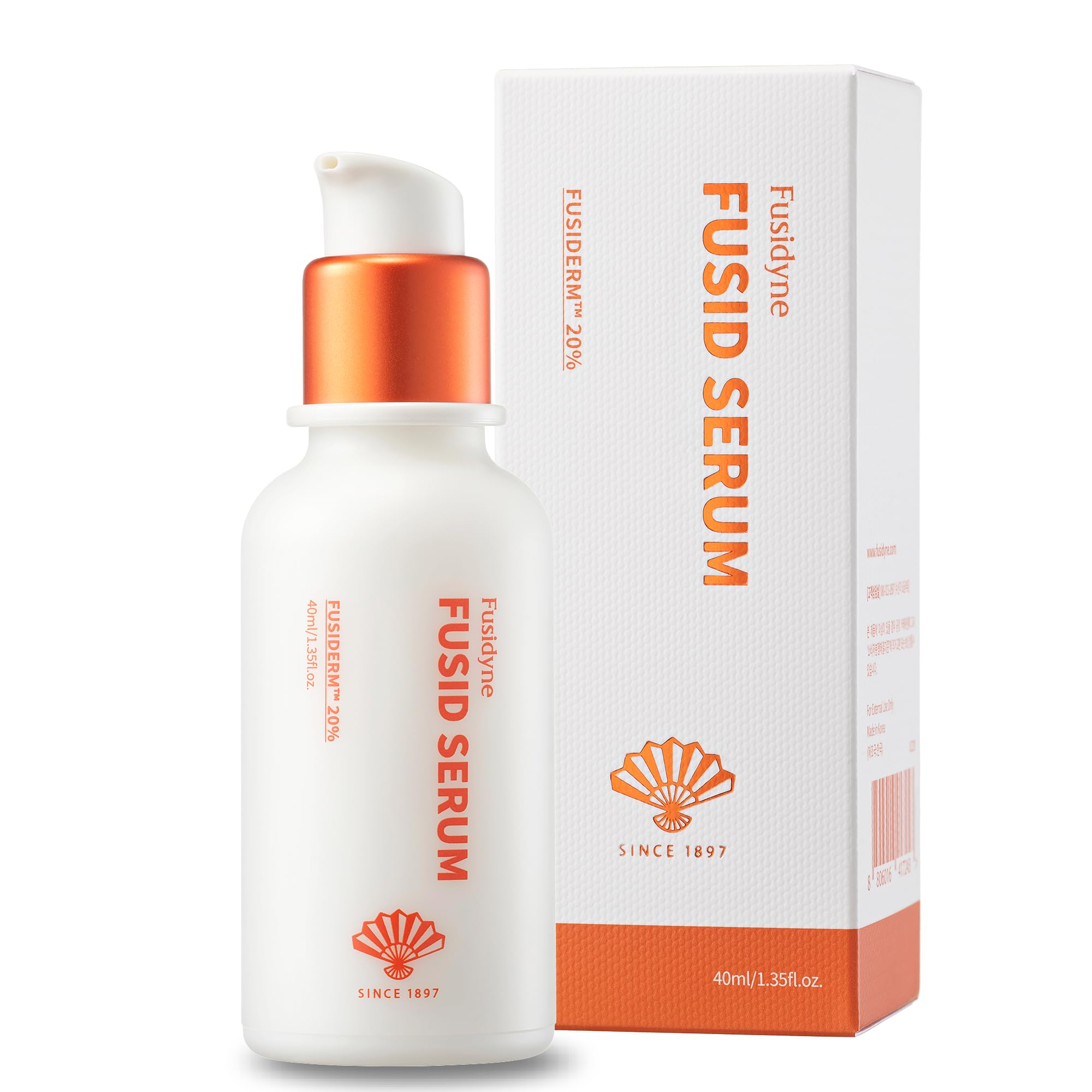 Fusidyne Fusid Serum (1.4fl oz) Serum for Face for Radiance. Dry & Sensitive Skin. Korean Skin Care with Fusiderm, Peptides, Vitamin C.