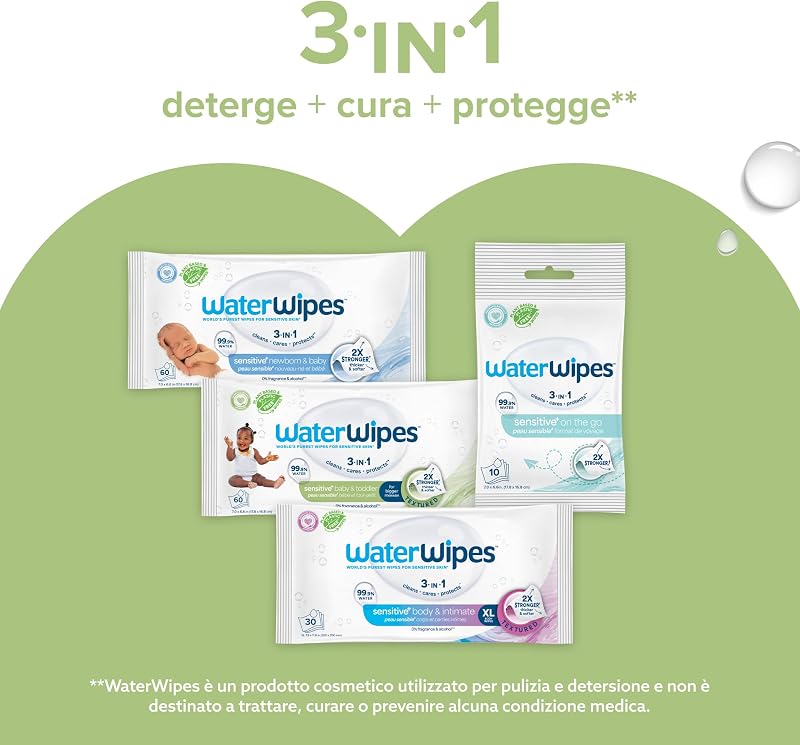Sensitive+ Baby & Toddler Wipes, 12 Confezioni