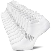 ACTINPUT Cushioned Compression Socks for Women 7 Pairs,Ankle Running Socks with Heel Tab, Anti-Blister Low Cut Athletic Socks