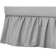 American Baby Company Ultra Soft Microfiber Ruffled Porta/Mini-Crib Skirt, Grey, for Boys and Girls
