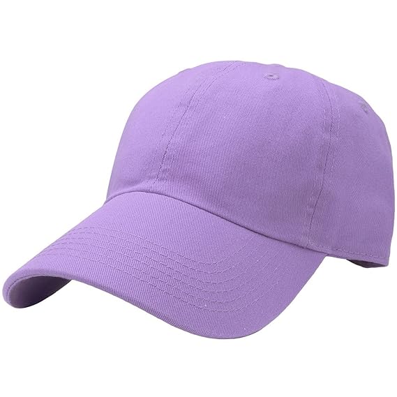 lavender baseball hat