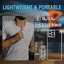 Running Light, 2 Pack Clip on Flashlight for