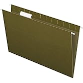 Pendaflex Recycled Hanging Folders, Legal Size, Standard Green, 1/5 Cut, 25/BX (81622)