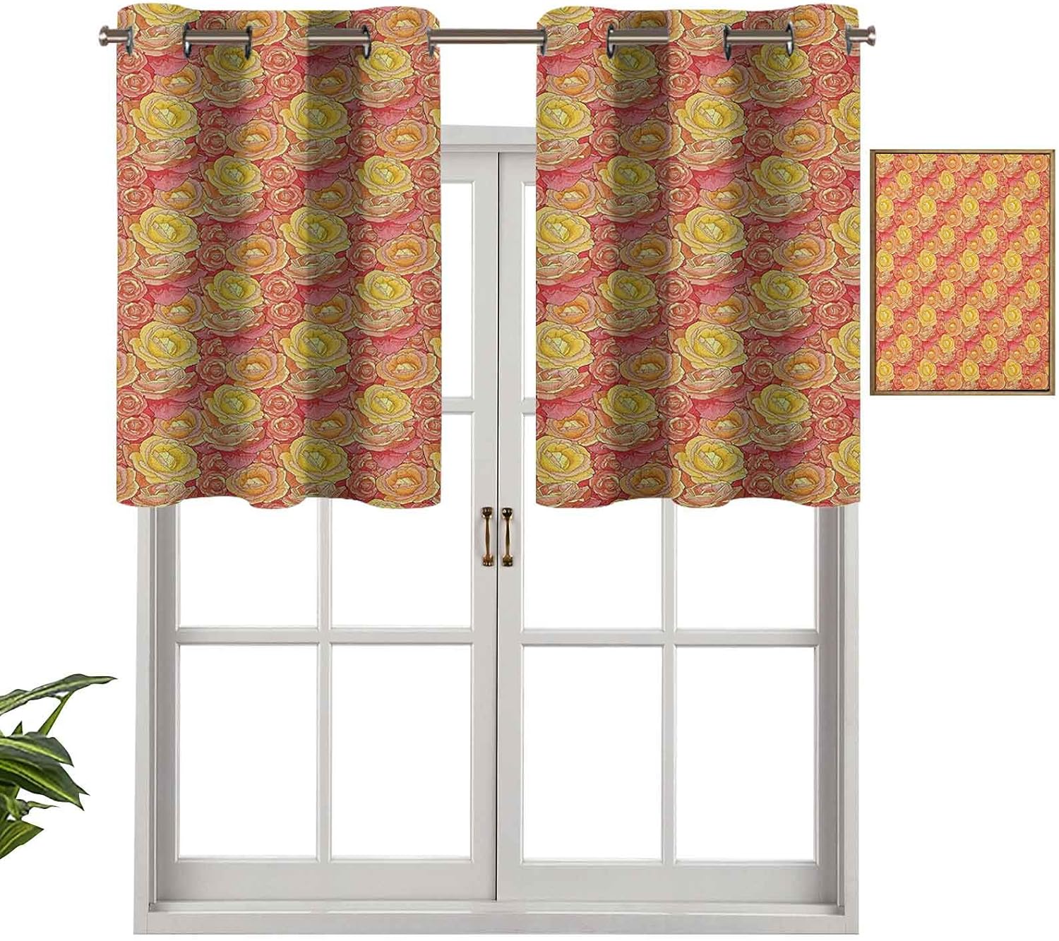 Hiiiman Cortinas opacas con aislamiento térmico para decoración del