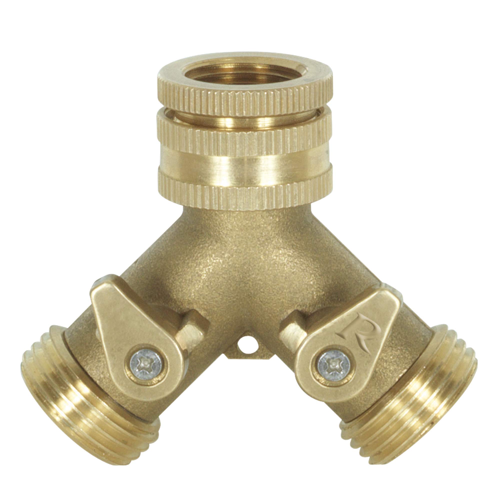 RIBIMEX - Pra/RLB.4202 - Two-Way Threaded tap 20x27 (3/4") - Brass
