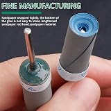 JingxuanCB 10Pcs Oxide Sanding Drums Polished Smooth Drill Mandrel Spindle for view 5