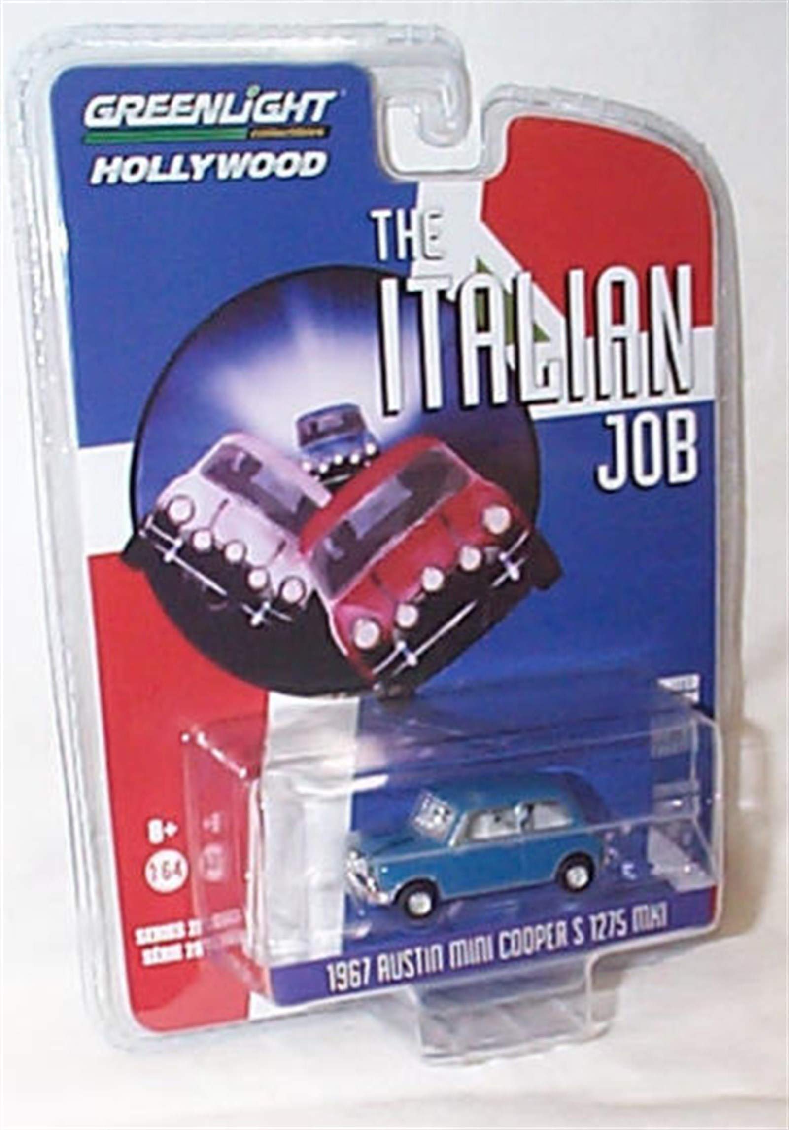 Greenlight Collectables 1967 MINI C00PER S 1275 Mk1 italian Job Blue Car vehicle 1:64 scale limited edition diecast model