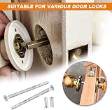 SenZee M3 Door Handle Fixing Screws and Sleeves 60 mm 3 mm Nickel Plated 30 Sets view 4