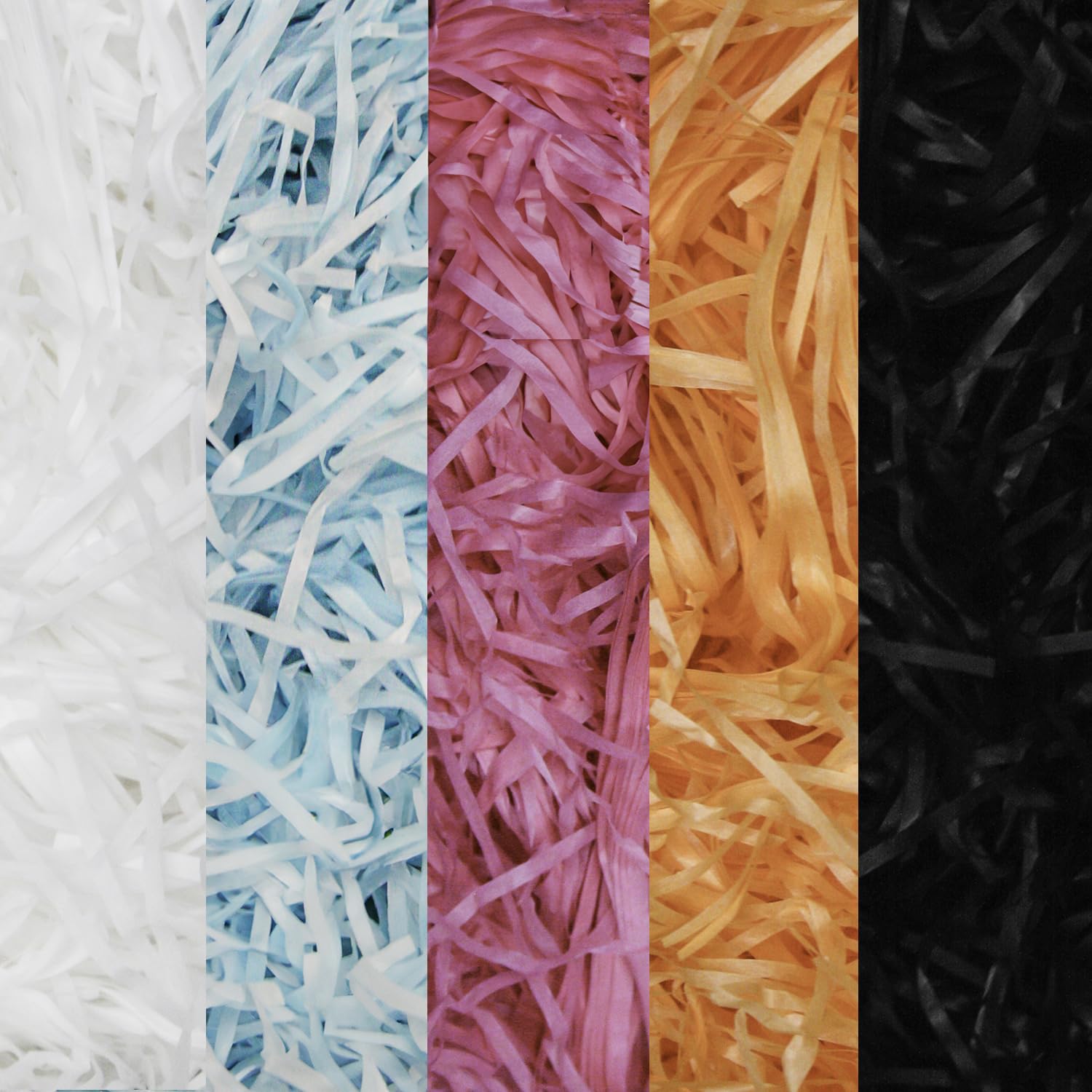 Emartbuy Assorted Colours Shredded Paper 500 grams – Soft Tissue Gift Filling for Hampers, Packaging & Crafting | Lightweight Crinkle Paper for Gift Boxes, Baskets, Parcels & Decorations