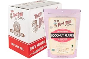 AZEKO Bobbs Unsweetened Coconut Flakes 10 Ounce (2 Pack)