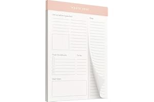 KUNITSA CO. Waste Less - Track Perishables and Reduce Food Waste, Magnetic Meal Planner Pad and Grocery List, 52 Tear-Off Pages, 8 x 6 Inches