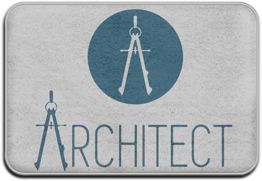 Architect Entry Way Outdoor Non-Skid/Slip Rug 23"x15" Carpet Floor Mats