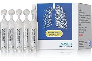 NAVEH PHARMA Saline Solution 5ML(0.17 fl oz), 25 Units per Box. 7% Solution for Various Household Uses.