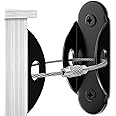 10 Pack Furniture Wall Anchors for Baby Proofing, Anti Tip Furniture Anchors, Secure 400 Pound Furniture, Dresser, Bookcase to Wall Prevent Falling, Earthquake Straps for Child Safety (Black)