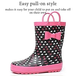 LANCDON Toddler Rain Boots for Boys and Girls