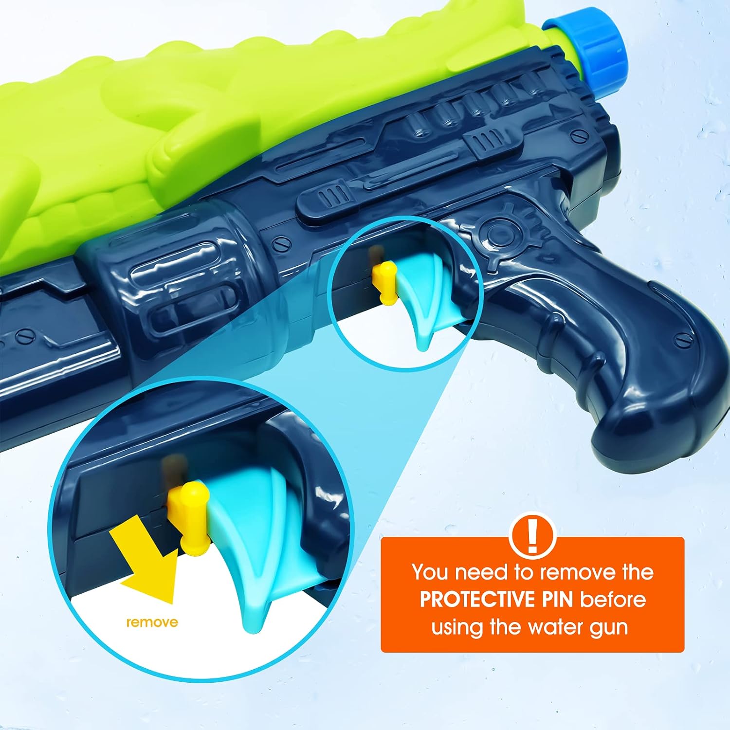 BEQOOL Water Guns for Kids,2 Pack Super Water Blaster Soaker Squirt Guns 800CC High Capacity Summer Gifts for  Kids and Adult Swimming Pool Beach Play Toys: Toys & Games