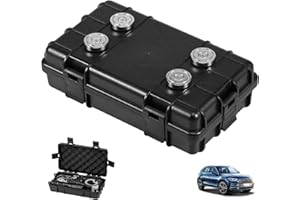 Abizarch Magnetic Key Box Under Car Vehicles, Hide A Key Magnetic Under Car Key Holder Spare Key Hider, Waterproof Hidden Key Holder Case for Outdoor Travel, Magnet Key Box Under Car