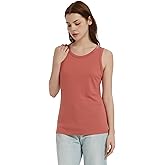 Manote 100% Merino Wool Tank Top for Women, Scoop Neck, Active Lightweight Breathable Undershirt, No-Odor Base Layer
