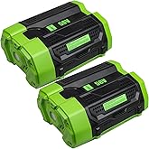 Fhybat 2 Packs 56V Lithium ion Battery Replacement for EGO 56V Battery 5ah Compatible with EGO 56 Volt Batteries BA2800T BA2800 BA1400T BA1400 BA4200T BA4200 BA5600T BA5600