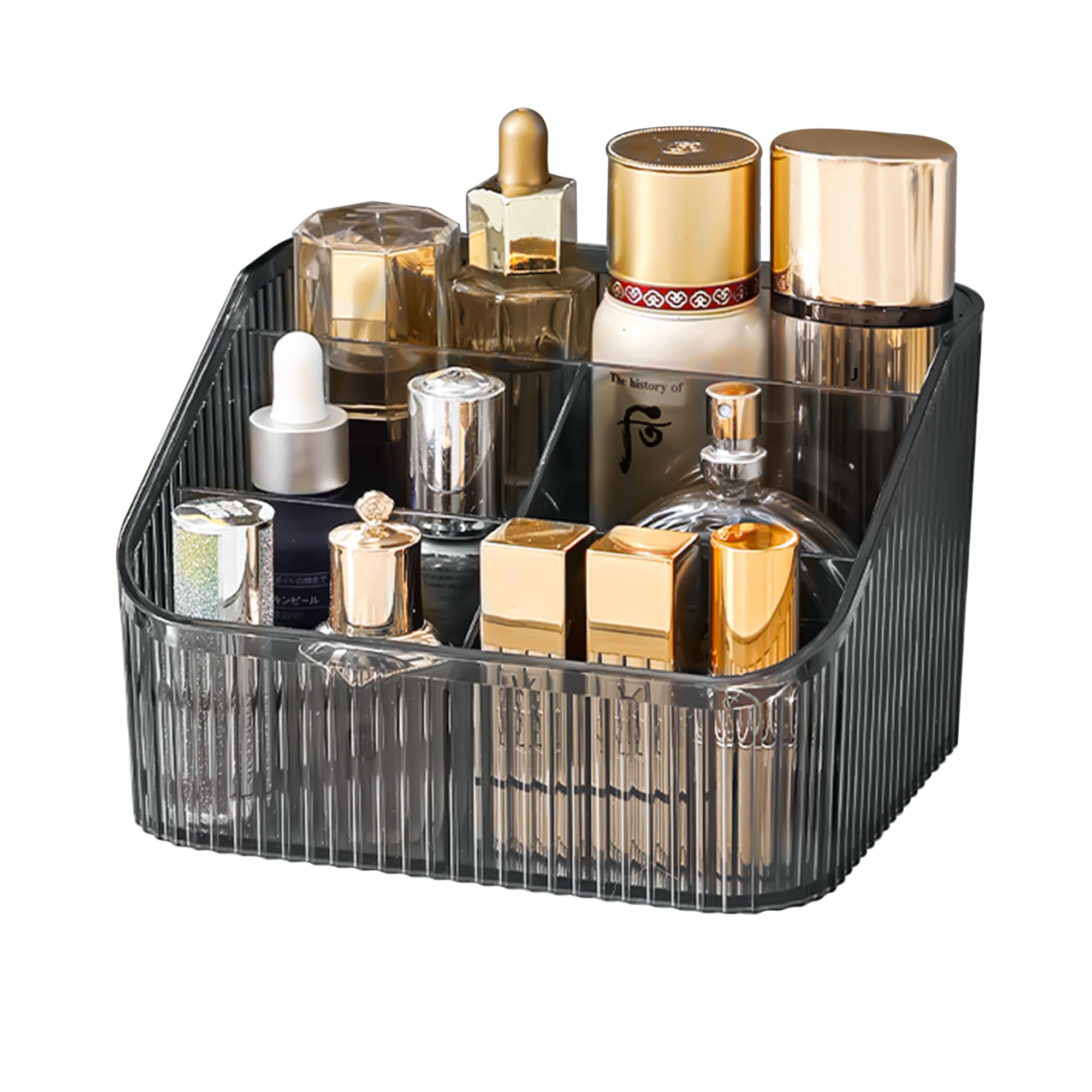 Homeanda Makeup Organiser Storage Compartments, Skin Care Cosmetic Organiser, Makeup Organiser and Storage(Grey)