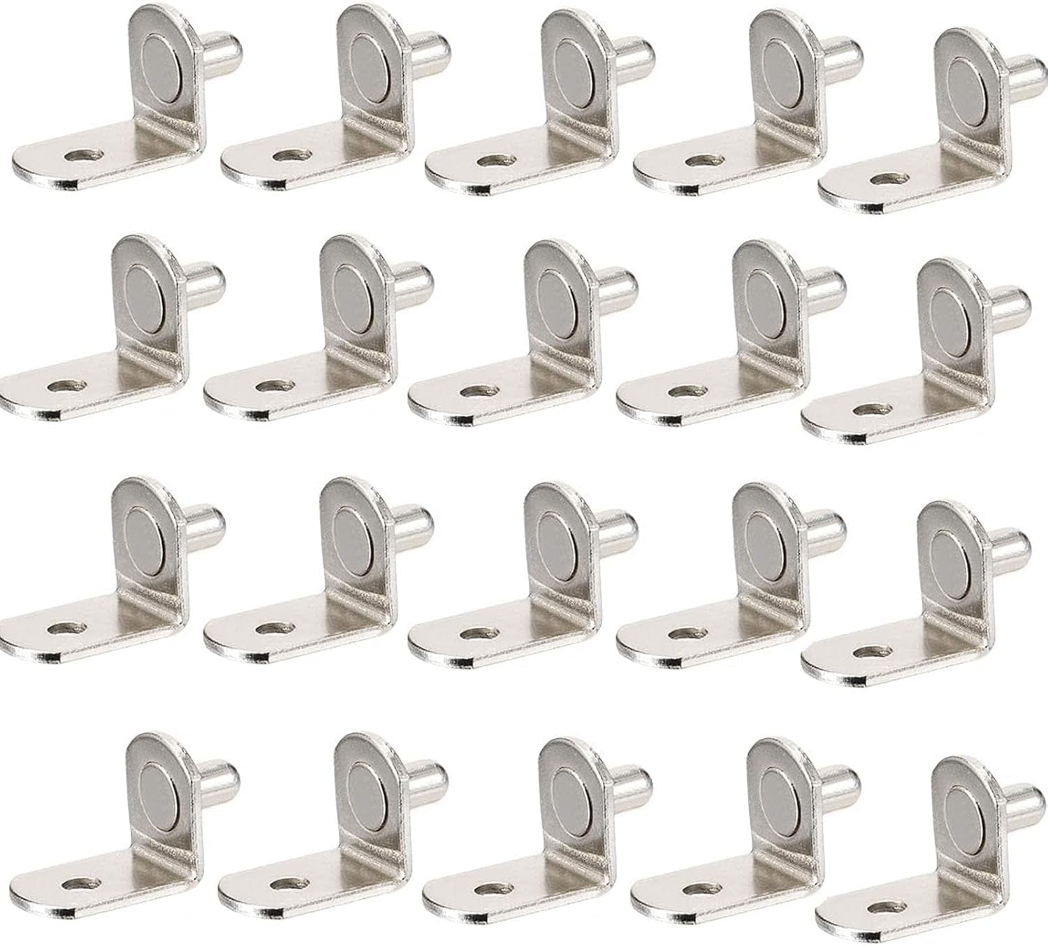 MACHSWON 6mm Shelf Pins,L-Shaped Metal Support Pegs Bracket,shelf holders,Bronze 20PCS