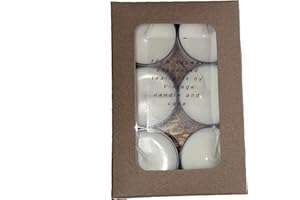 100% soywax white tealights (natural soywax color.) No color added