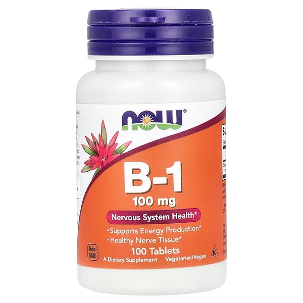 NOW FOODS VITAMIN B-1 (THIAMINE), 100 TABLETS / 100MG