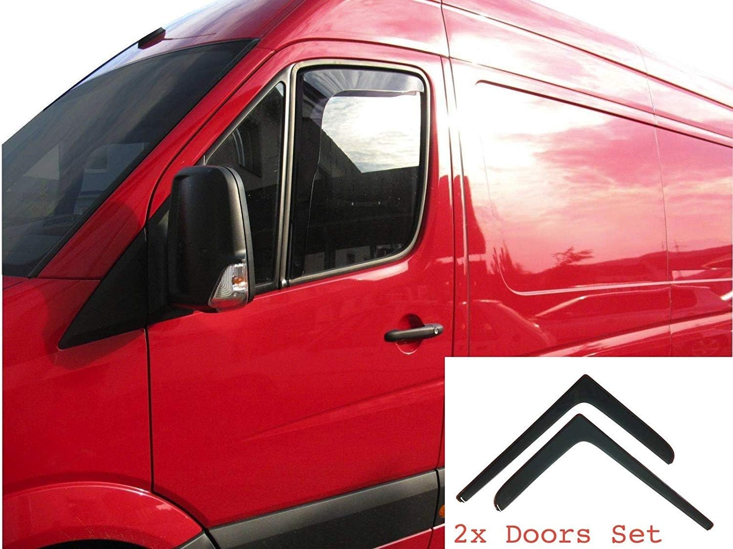 AC WOW 2x Wind Deflectors Compatible V W Crafter 20062017 MERCEDES