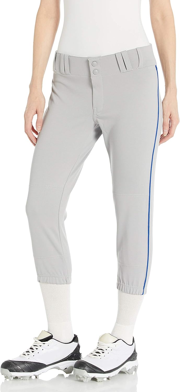 CHAMPRO Men's Tournament Low Rise Softball Pants with Side Piping Clothing