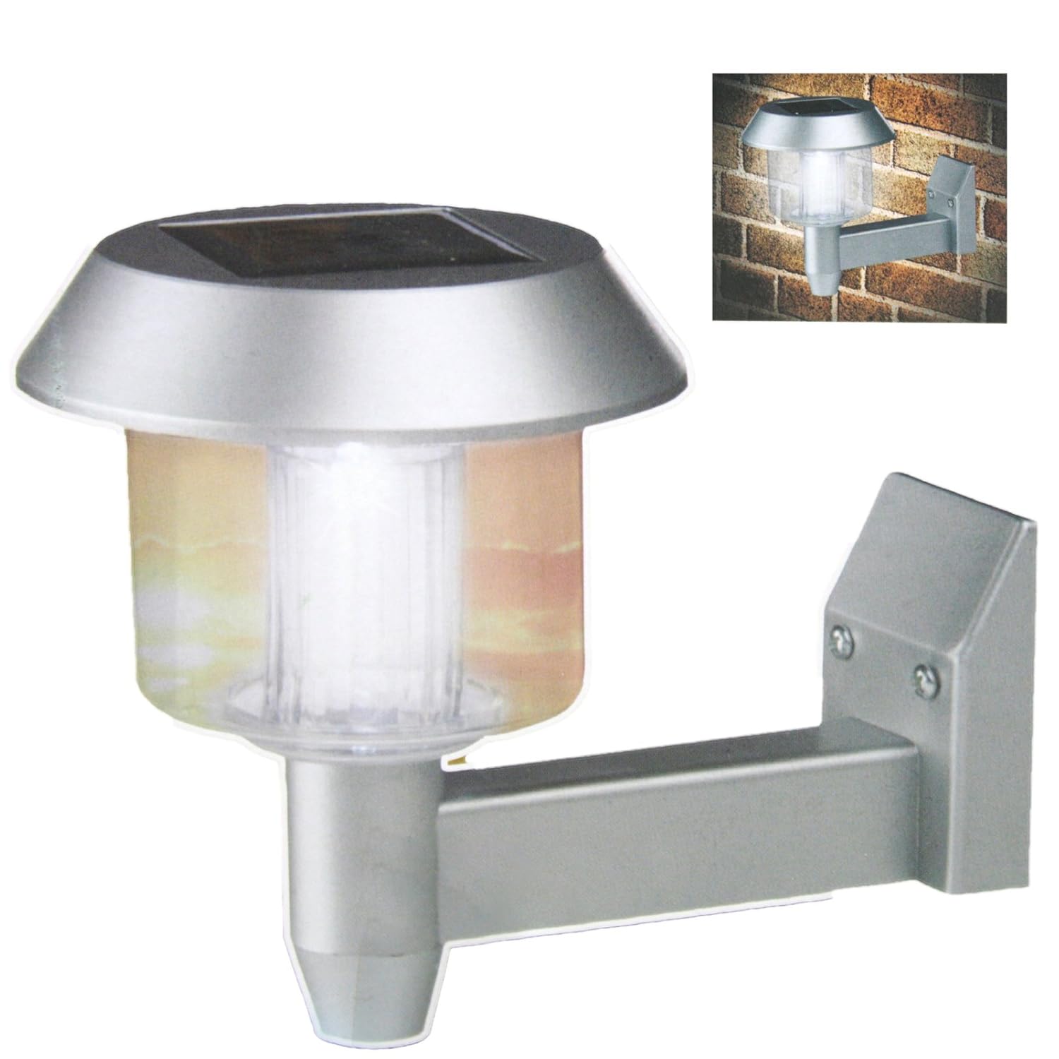 LED Solar Outdoor Wall Light (15cm) Amazon.co.uk Lighting